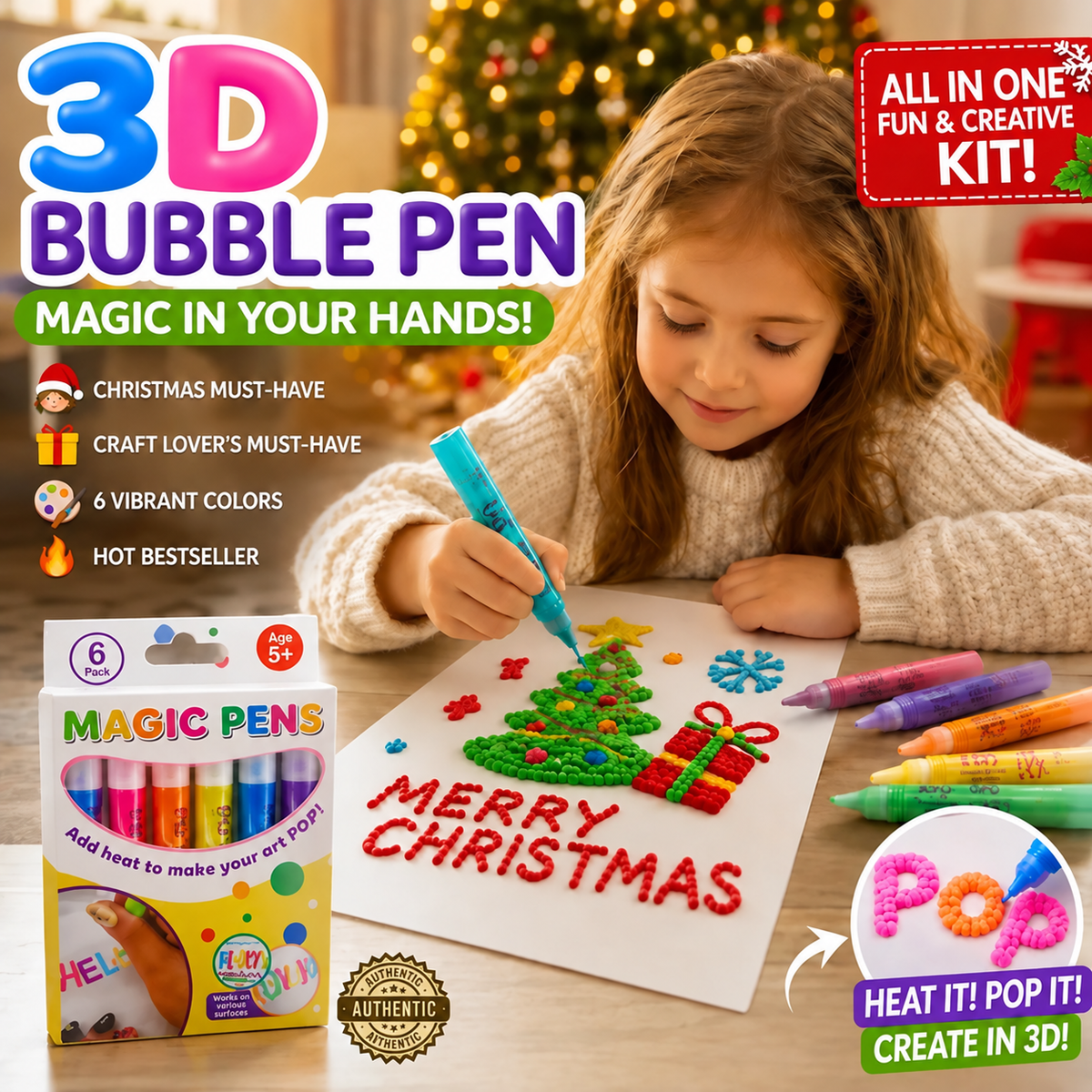 🔮Magic Pen – Draw 3D with one stroke!