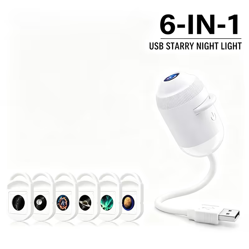 2-in-1 Galaxy Projector Night Light
