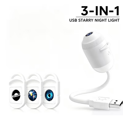 2-in-1 Galaxy Projector Night Light
