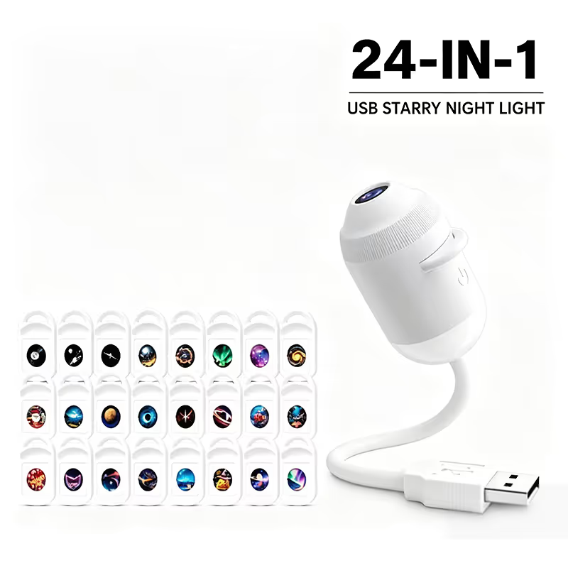 2-in-1 Galaxy Projector Night Light