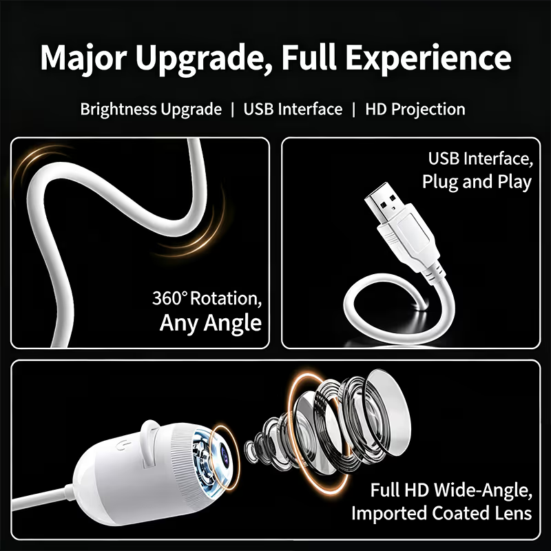 2-in-1 Galaxy Projector Night Light