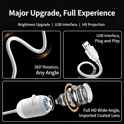 2-in-1 Galaxy Projector Night Light