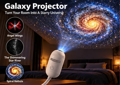 2-in-1 Galaxy Projector Night Light