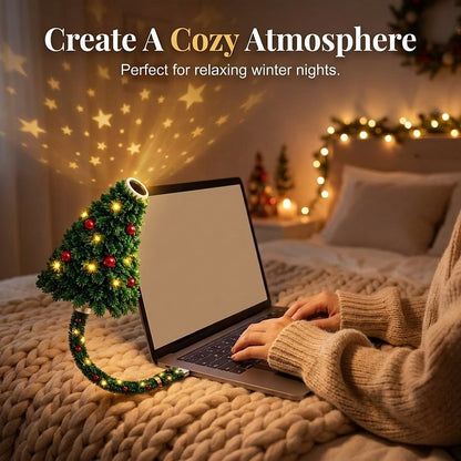 🎄 Flexible Christmas Tree LED Lamp – USB-Powered Cozy Holiday Decor