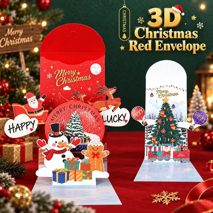 💌Handmade 3D Christmas Money Card