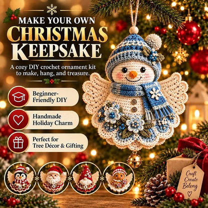 ⛄DIY Crochet Christmas Angel Ornament Kit