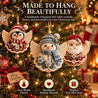 ⛄DIY Crochet Christmas Angel Ornament Kit