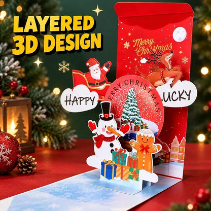 💌Handmade 3D Christmas Money Card