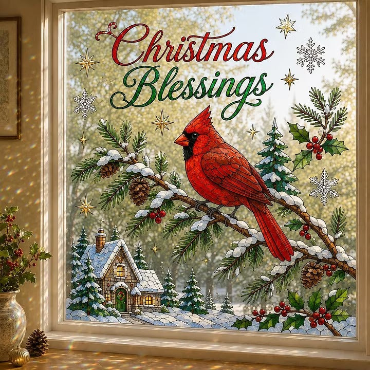 🎄Large Christmas Window Sticker