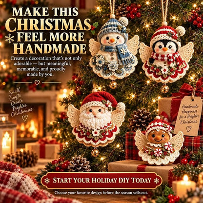 ⛄DIY Crochet Christmas Angel Ornament Kit
