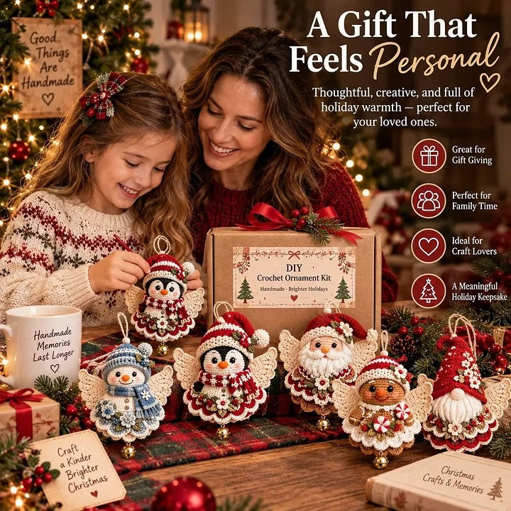 ⛄DIY Crochet Christmas Angel Ornament Kit