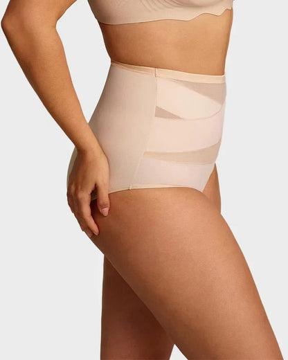 🔥Plus-Size High-Waist Cross Tummy Control Panties