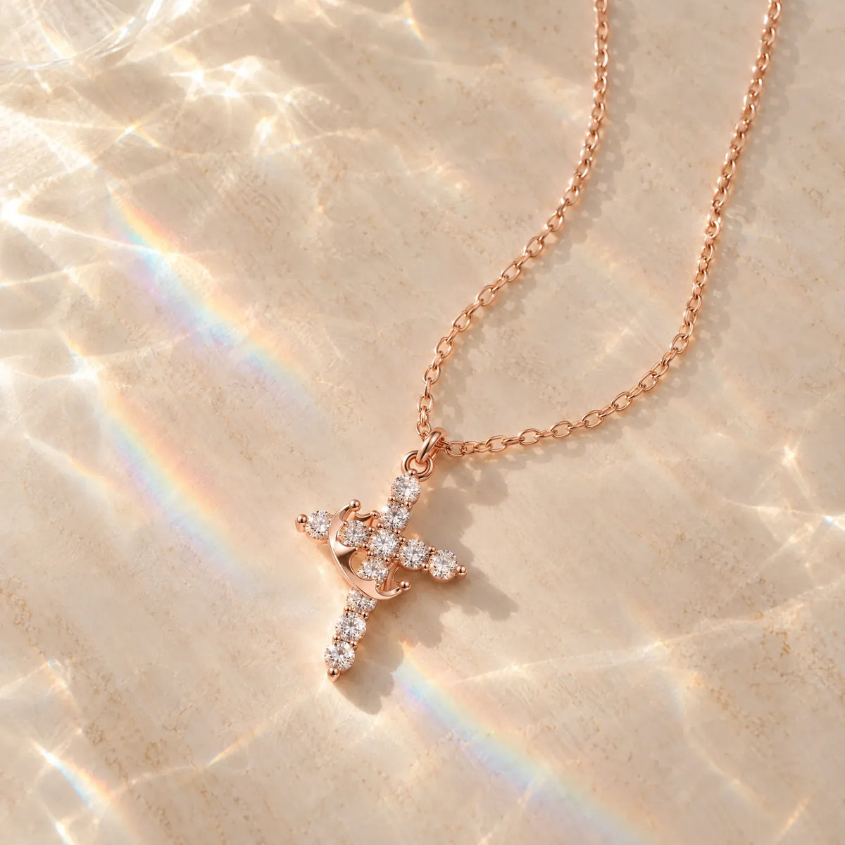 Crown Cross Necklace
