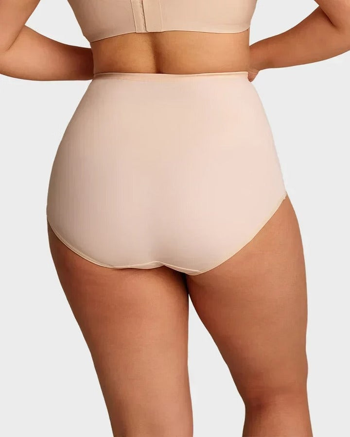 🔥Plus-Size High-Waist Cross Tummy Control Panties